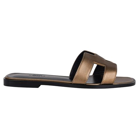 hermes oran vert bronze|hermes oran sandals size guide.